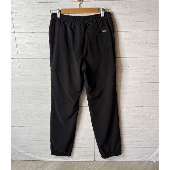 Eddie Bauer Pants Womens Size 8 Black Fleece Lined Elastic Waist Drawstrings - Picture 11 of 16